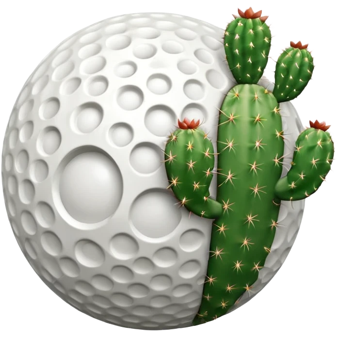 cactus trophy golf ball emoji