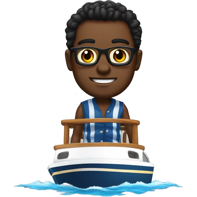 rodrigue gbadou sur un yatch emoji