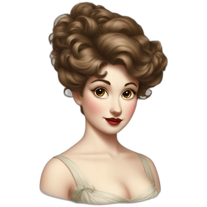 Gibson girl emoji