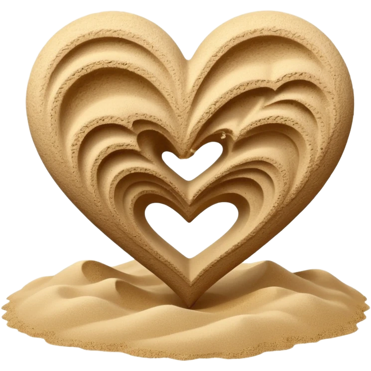 beach themed heart emoji