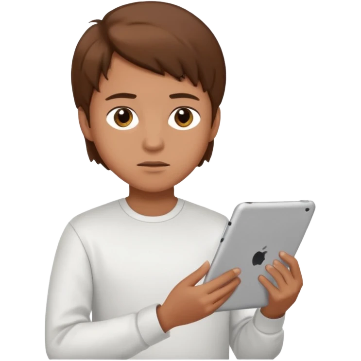 ESTUDIANTE CON IPAD emoji
