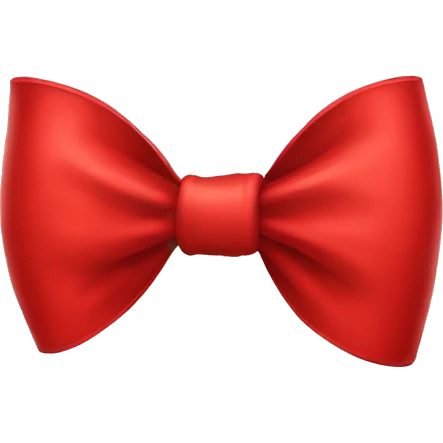 Red bow emoji