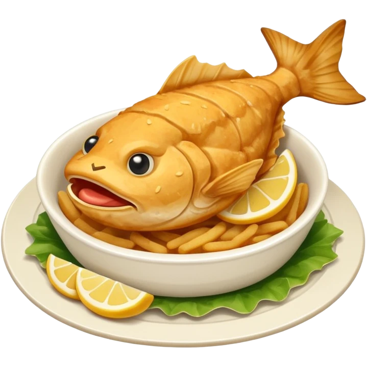 dishes with fried fillet catfish emoji