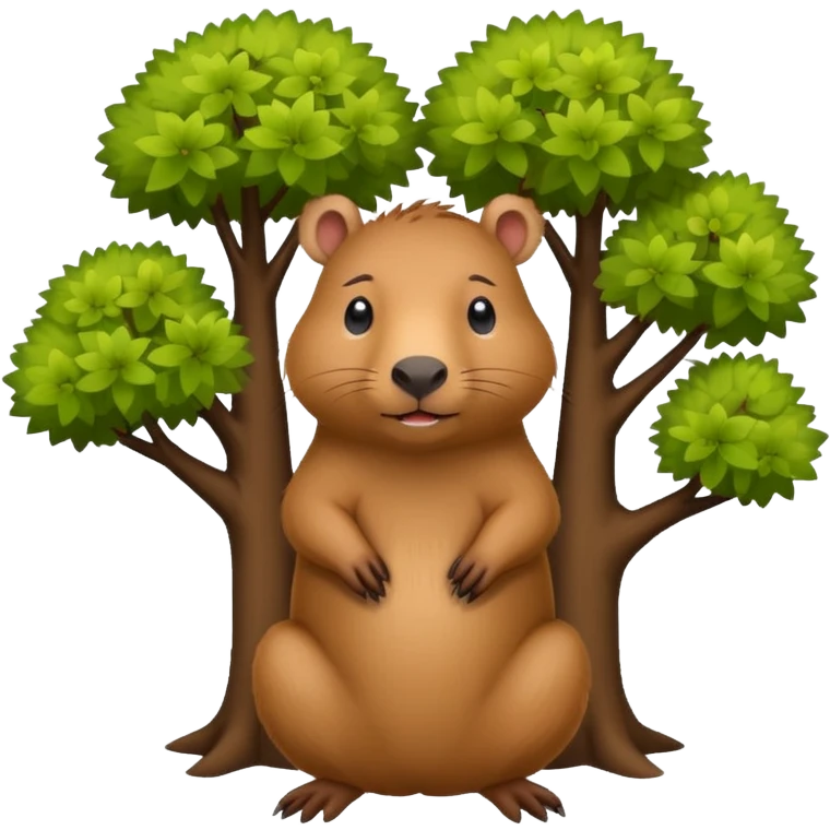 Capybara in a tree emoji