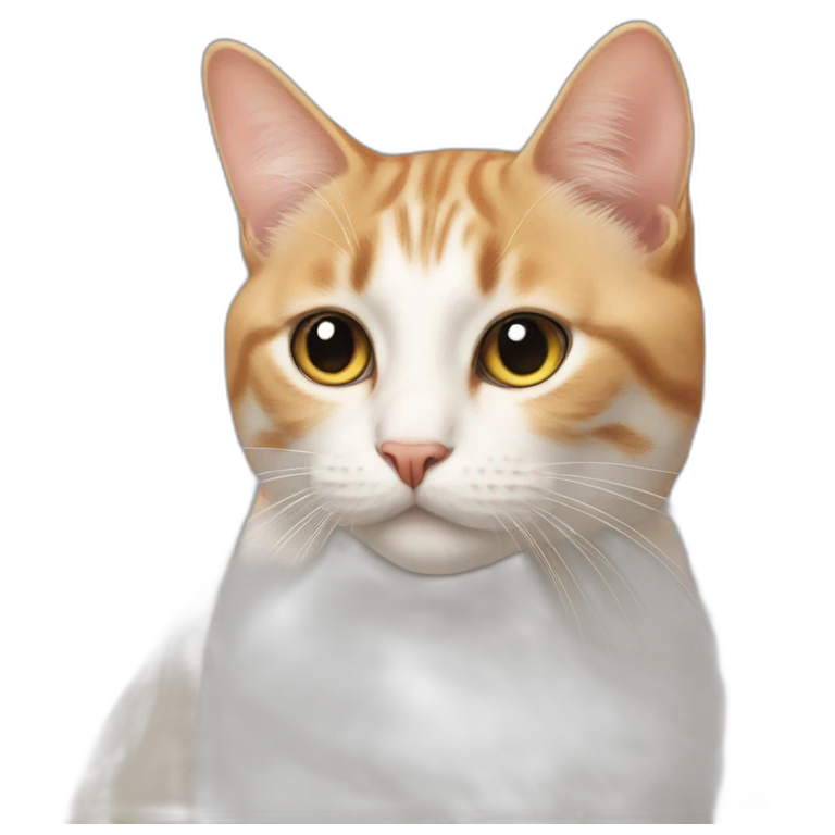 Cat on a cat emoji