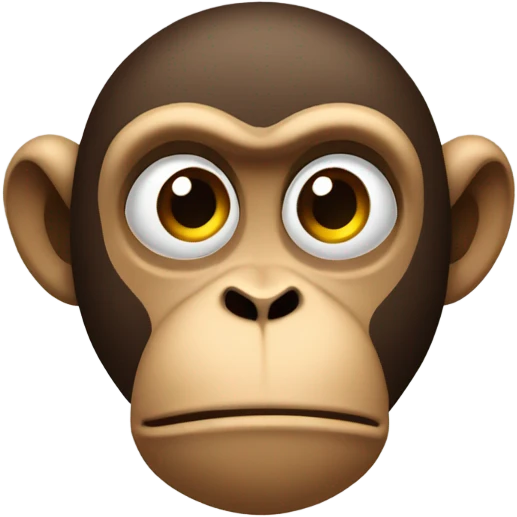 monkey giving side eye emoji