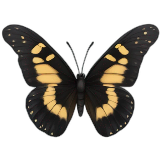 black butterfly emoji