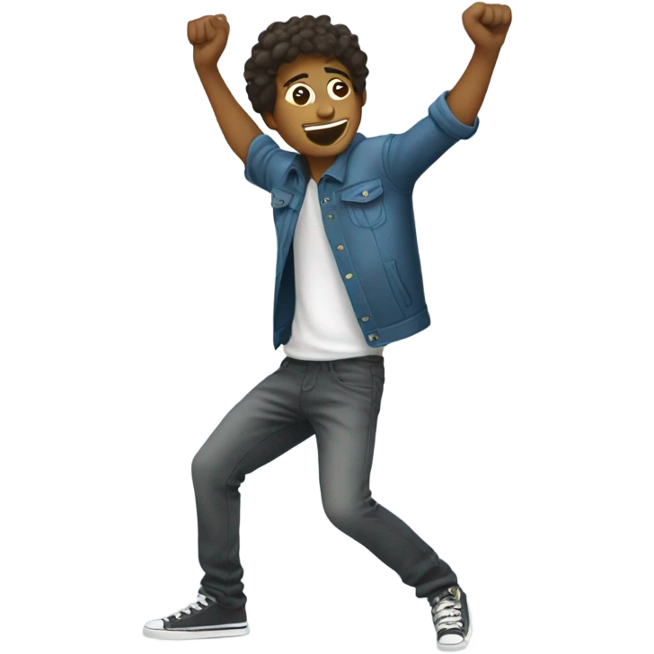 Dabbing guy emoji