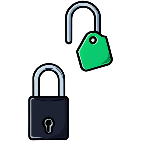 security key with digital code emoji