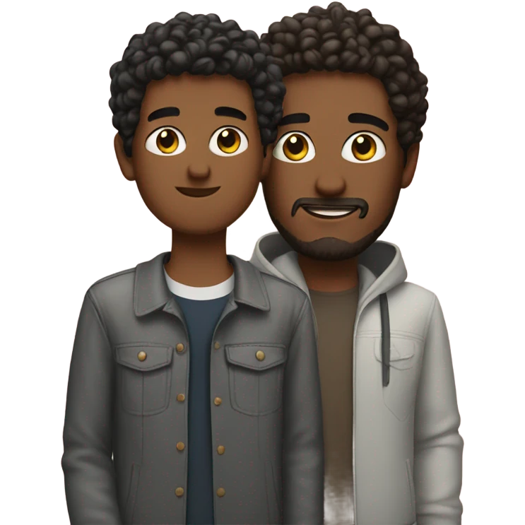 Guy named aj with a guy named Adam emoji
