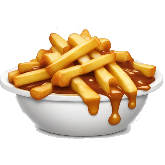 Poutine qui mange une poutine   emoji