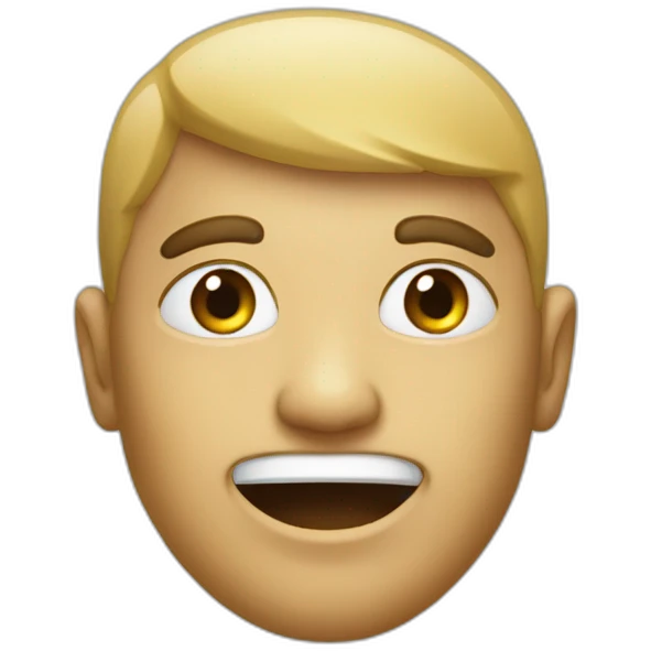 Visage aplati emoji