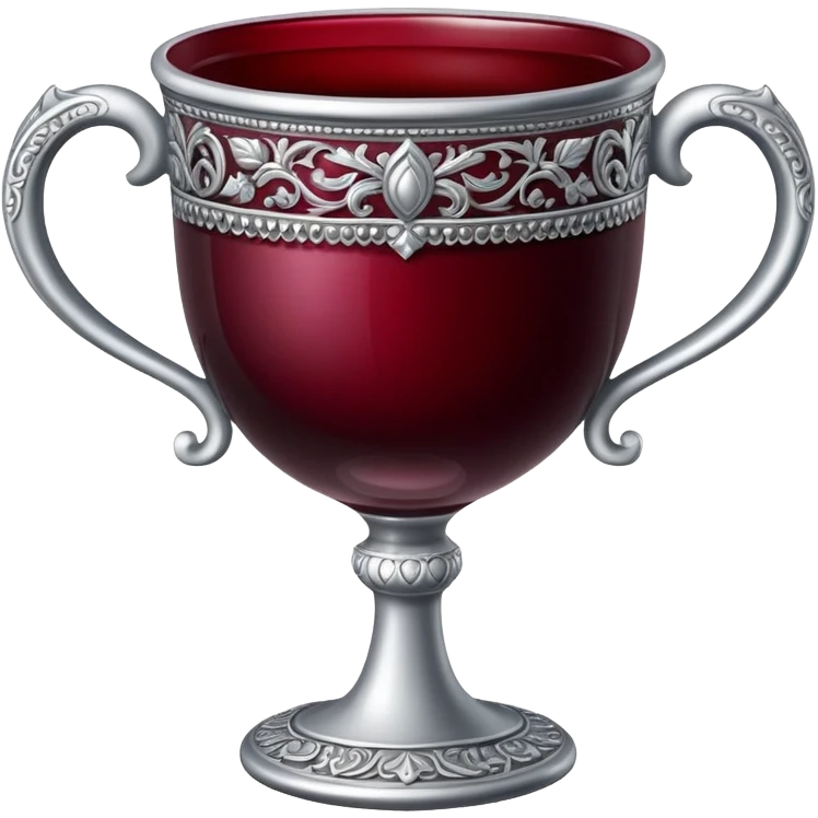 silver cup with wine emoji