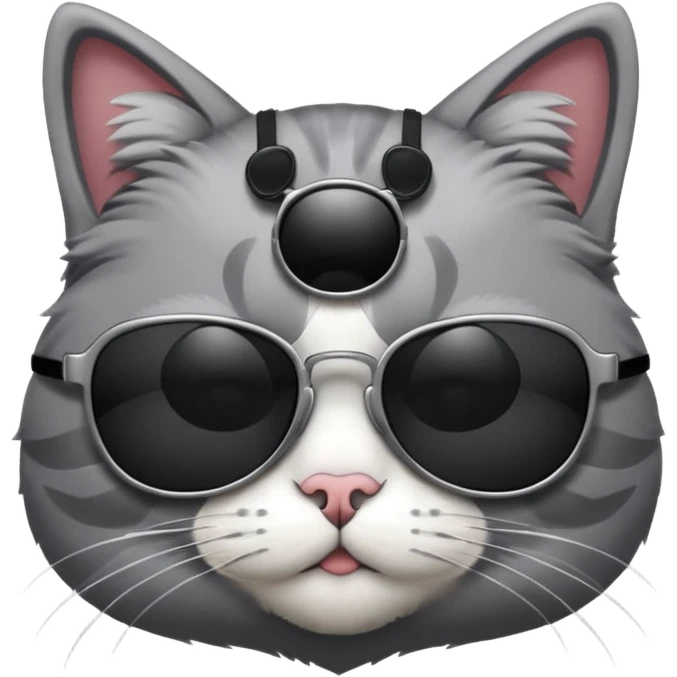 Cat wearing sunglasses emoji
