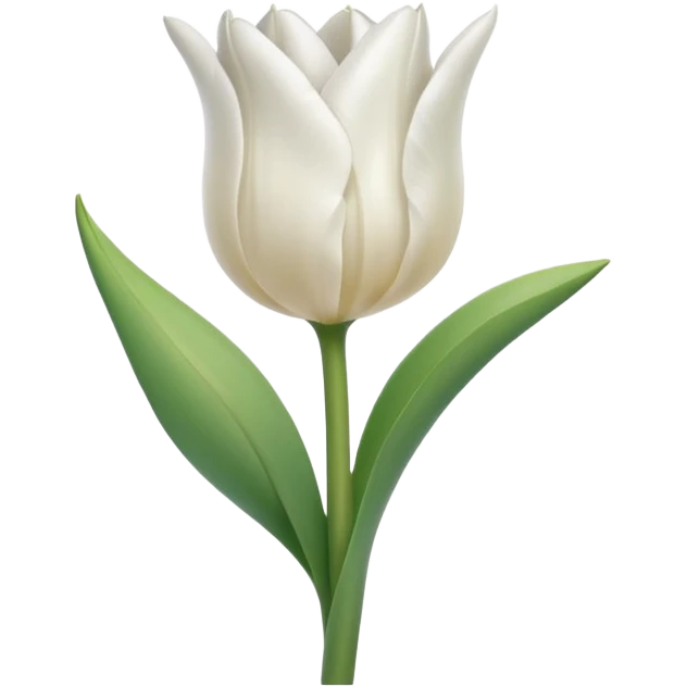 White tulip emoji