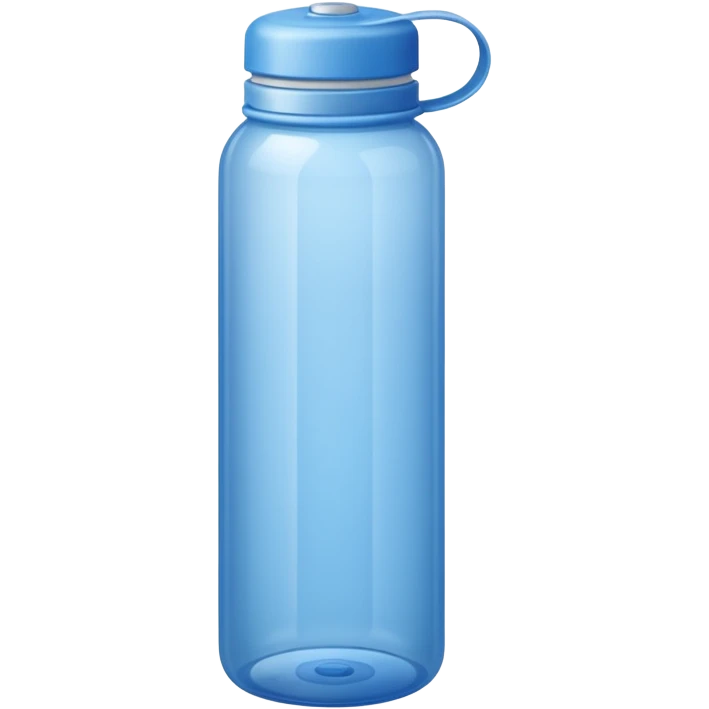 Blue water bottle emoji