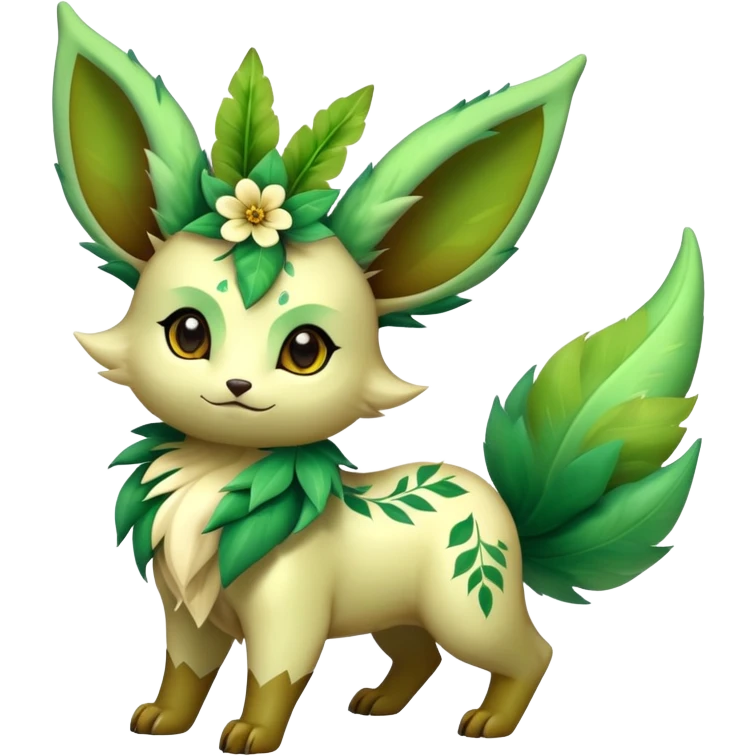 Shiny Exotic Sprigatito-Leafeon-Hybrid-Creature emoji