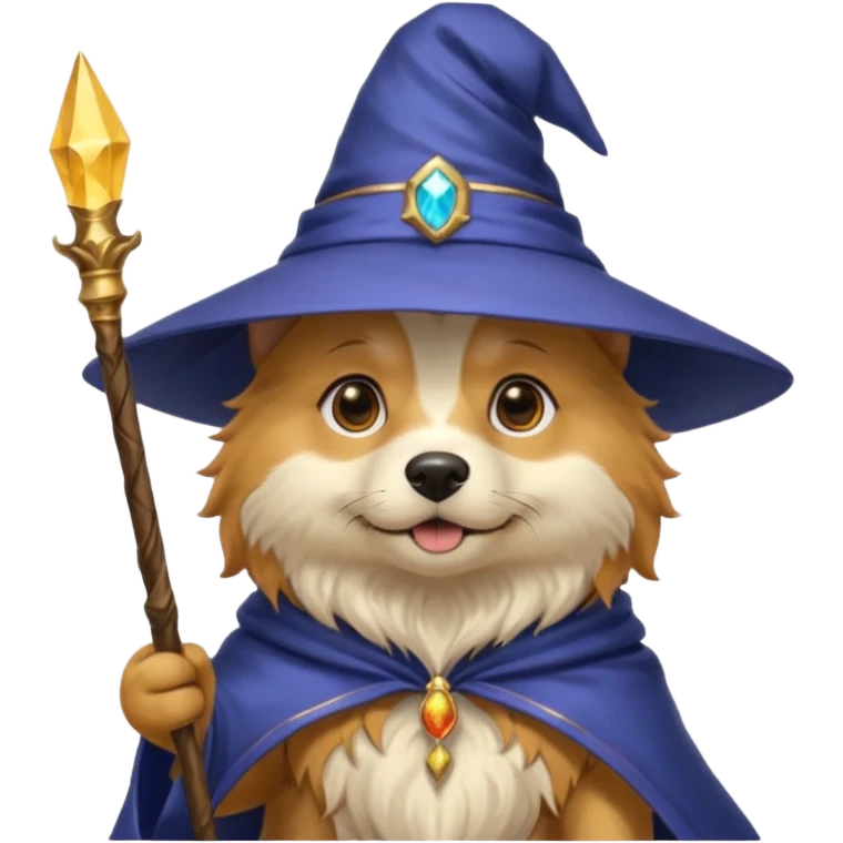 Dog wizard emoji