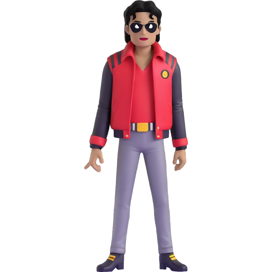 Michael Jackson with his Thriller jacket emoji