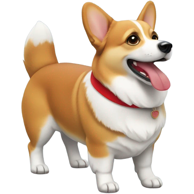 Corgi with red collar emoji