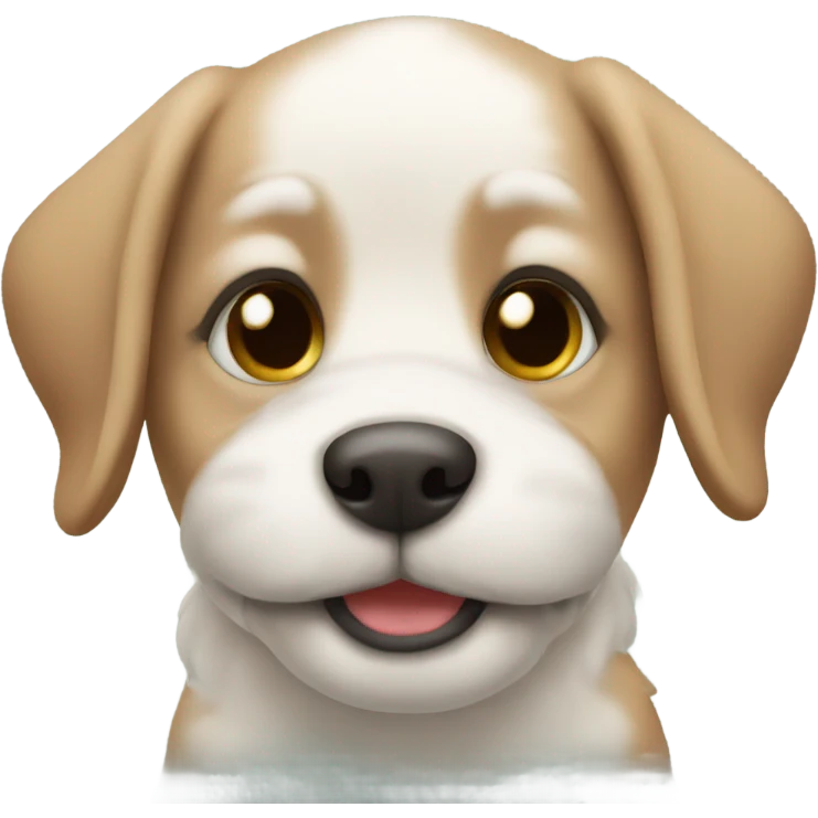 Christmas puppy emoji