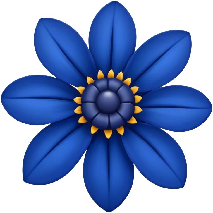 dark blue flover emoji