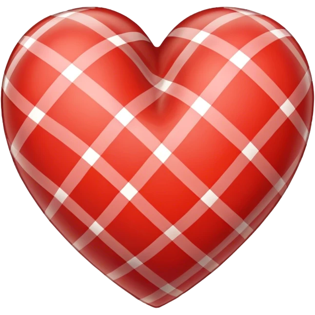 Plaid heart emoji