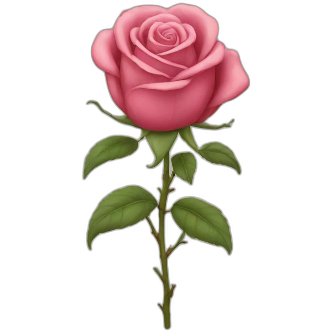 caca rose emoji