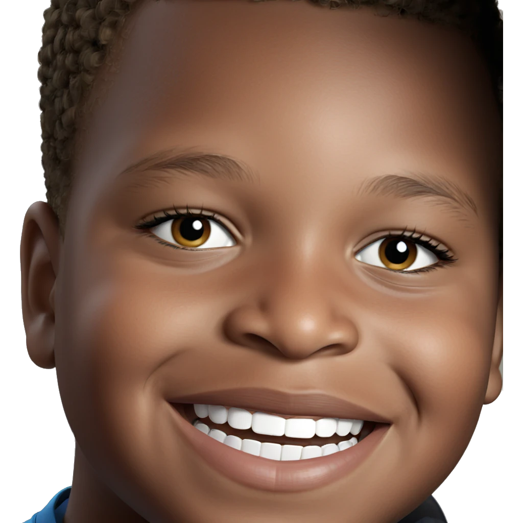 smiling boy portrait close-up emoji