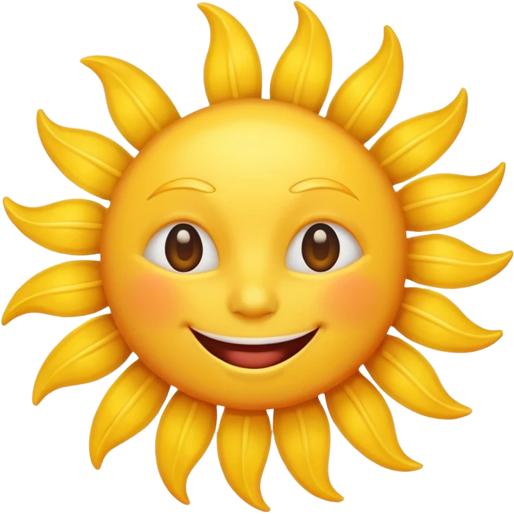 smiling sun emoji emoji