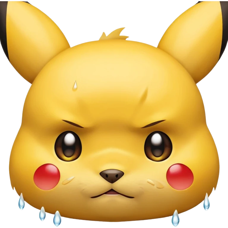 Pikachu Sad Face emoji