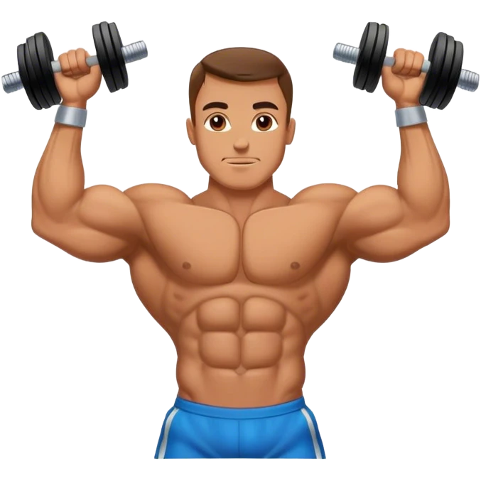 bodybuilder obliques exercise emoji