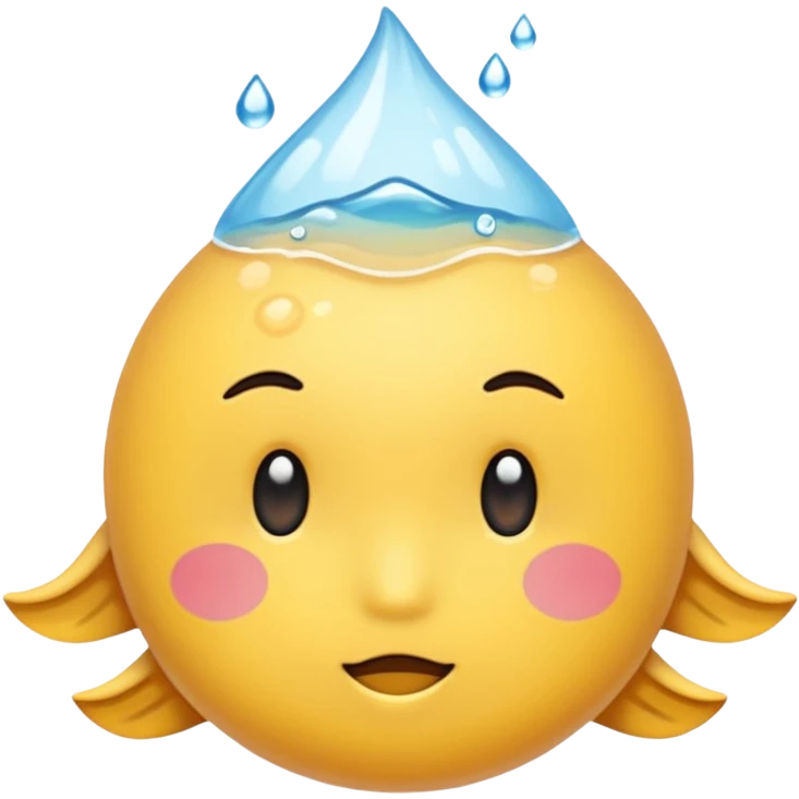 可愛いハート 水色 emoji