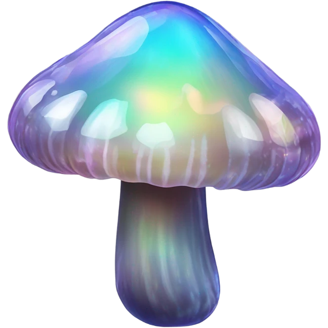 Opal crystal mushroom  emoji