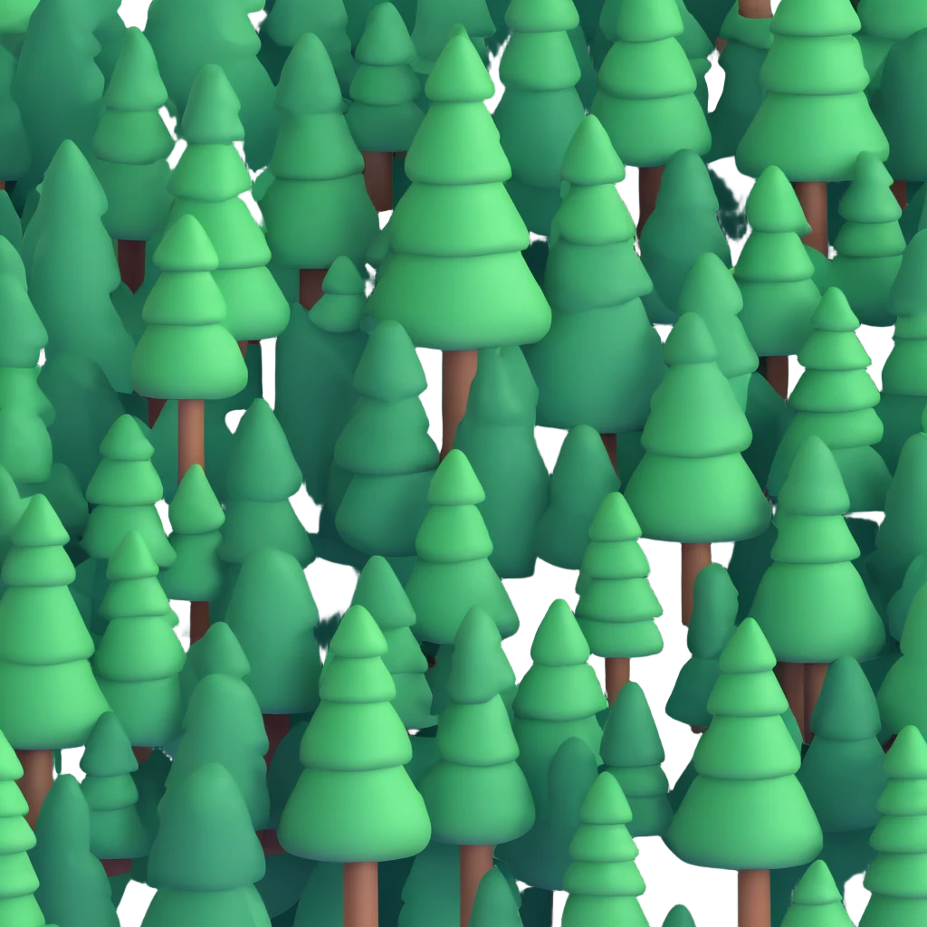 dense forest with pine trees emoji