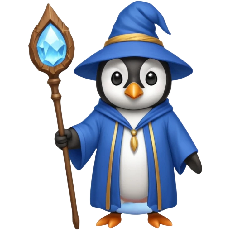 Penguin Wizard emoji
