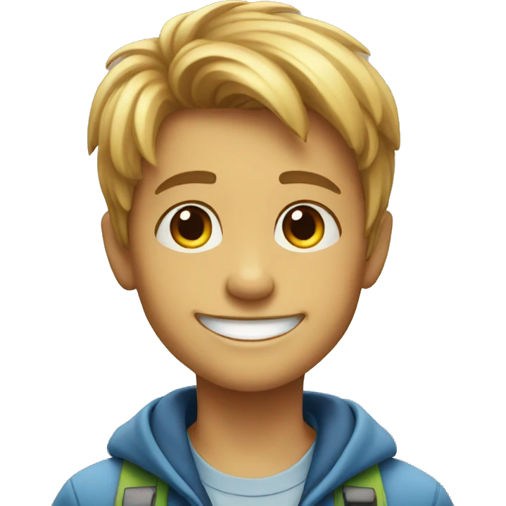 smiling young boy emoji