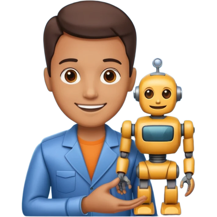 Toy Collector + robot figure emoji