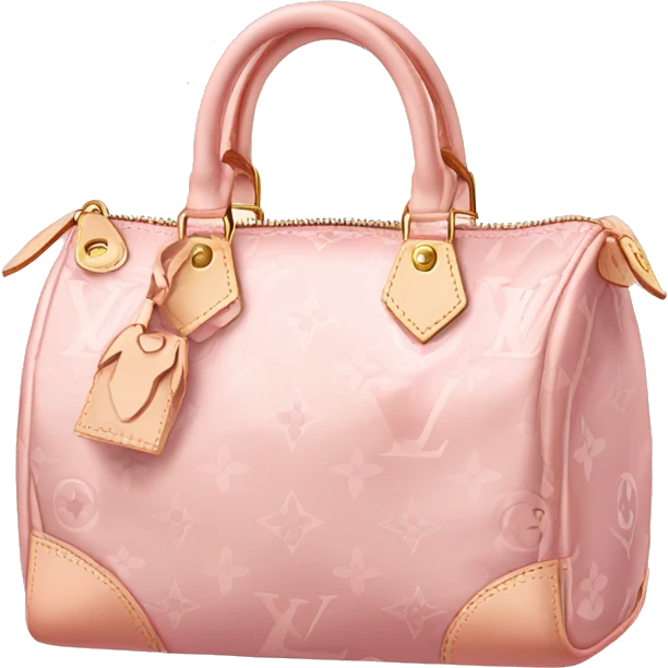 Light pink Louis Vuitton bag emoji