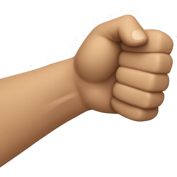 Fist bump on the side  emoji