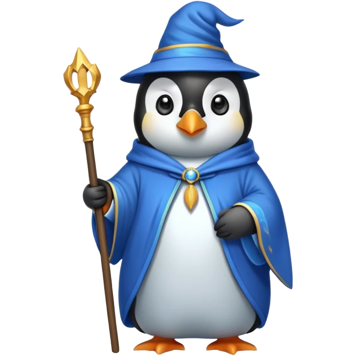 Penguin Wizard emoji