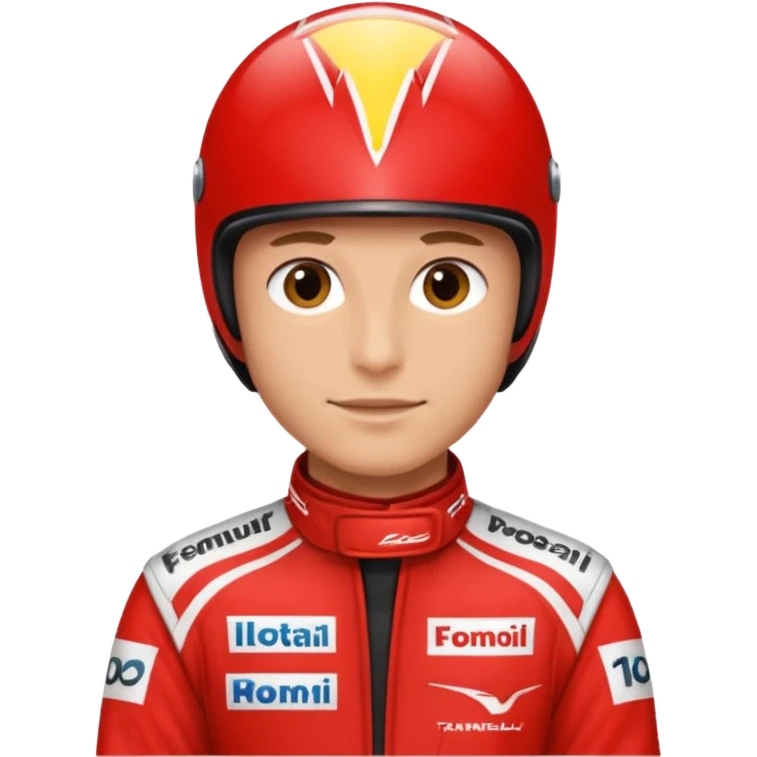 red formula driver emoji