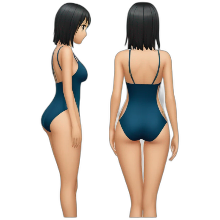 nico robin full body pawg small swimsuit back shot focus emoji