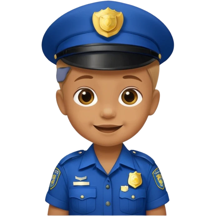 baby in police dress emoji