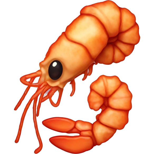 Fried shrimp emoji