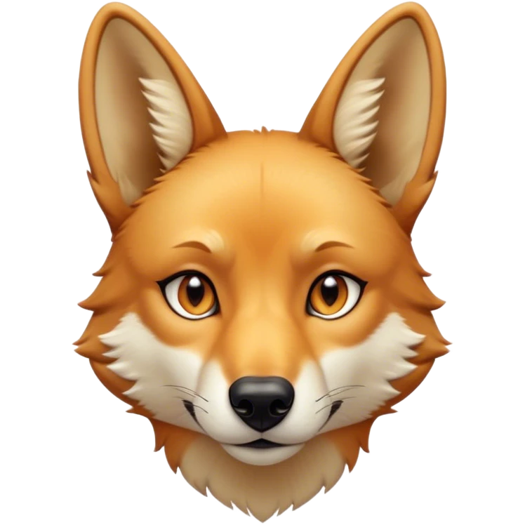 Cinematic Noble Dingo Portrait Emoji, Poised and regal, with a lean, agile build and a short, sandy-tawny fur that speaks of the wild outback, deep-set soulful amber eyes and alert ears, Simplified yet sharp and sophisticated features, highly detailed, glowing with a soft, dignified glow, high shine, intelligent and resourceful, stylized with an air of untamed elegance, focused and attentive, soft glowing outline, capturing the essence of a watchful and confident wild canine, so majestic it feels as though it could trot out of the screen with effortless authority! emoji