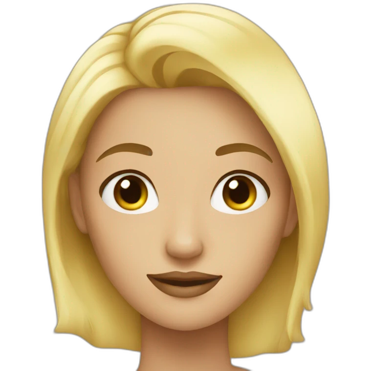 Blond women beautiful emoji