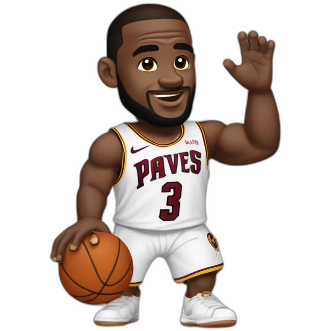 LeBron James qui se fait fouetter emoji