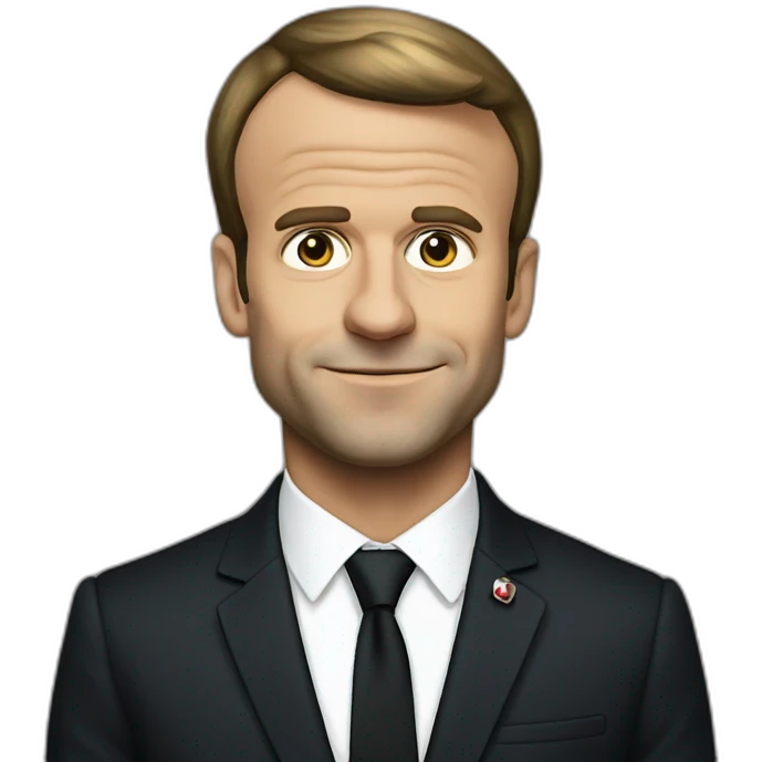 Emmanuel Macron noir emoji