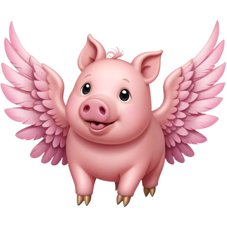 Pig flying  emoji